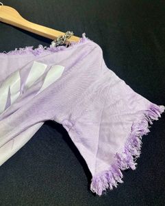 Ombre Dress In Lilac And White( M Size)