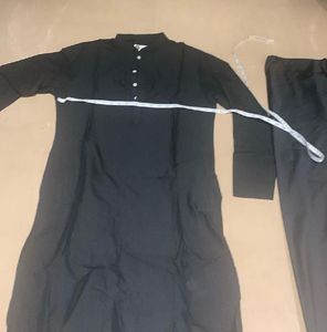 Men’s Black Long Sleeve Kurta pyjama