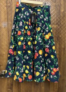 Pretty Little Thing Fruit Print Skirt size 28/30