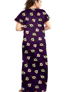 Purple Printed Nightgown