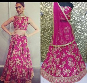 Elegant Pink Embroidered Lehenga Choli Set
