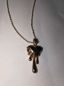 Dripping Heart Pendant Necklace anti tanish