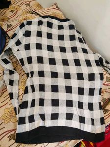 Checkered Pullover Sweater