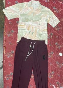 Unique Abstract Print Short Sleeve Shirt