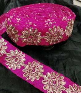 PINK ZARI LACE 💖 Ethnic Magenta