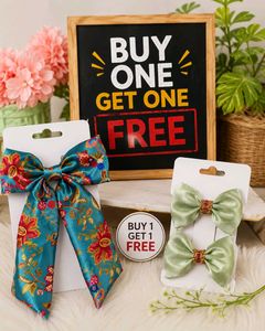 Elegant Bow Hair Clips Set
