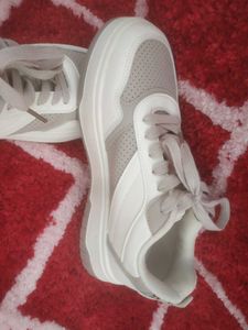 Women Perforated Platform Sneakers