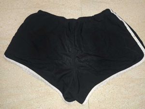 Black &amp; White Shorts