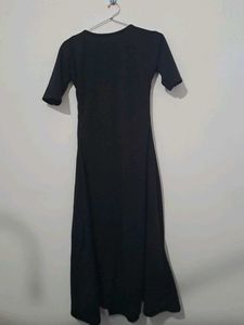 Chic Color Block Midi Dress