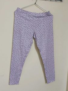 Purple Floral Leggings