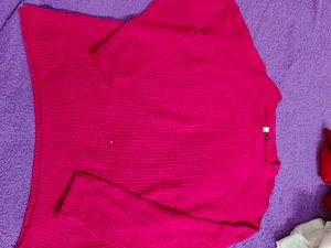 Magenta Knit Sweater