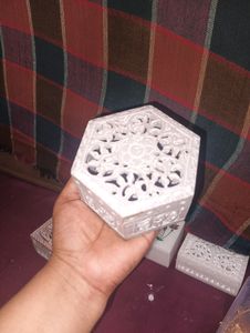 Soapstone jewellery box