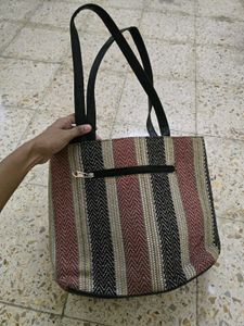 Stylish Striped Tote Bag