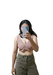 Mauve Textured Crop Top