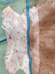 Net Star Print Baby Girl Frock