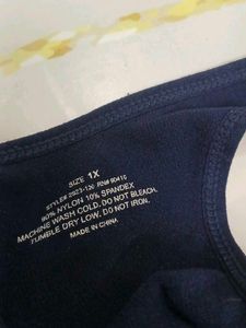 (910)Navy Blue Sports Bra