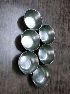 Set of 6 Stainless Steel Bowls