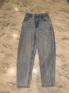 Light Wash Distressed Denim Jeans