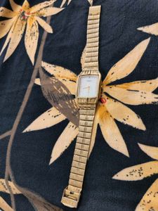 Golden Colour Timex Watch For Sale