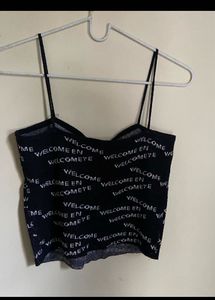 black crop top