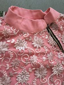 Elegant Pink Embroidered Kurta Set