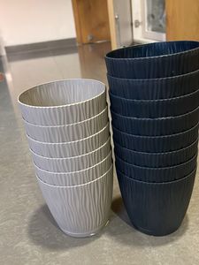 Set of 14 Decorative Plant Pots