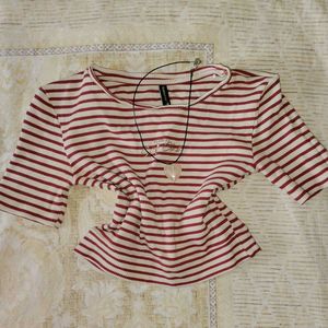 Striped Crop Top