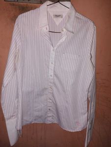 Striped White Shirt