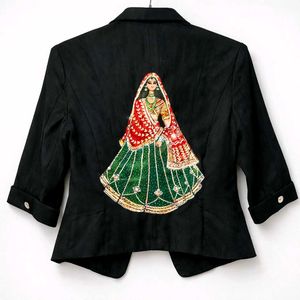 hand painted black jacket