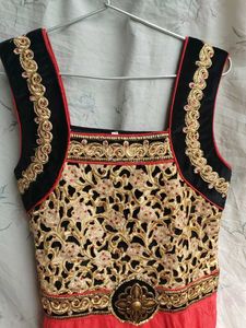 red kids gown