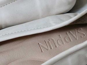 Cream Ballet Flats - Square Toe