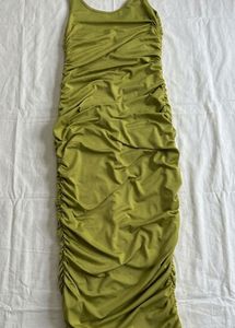 Chic Ruched Midi Dress