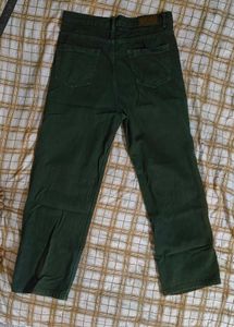 Dark Green denim Pants