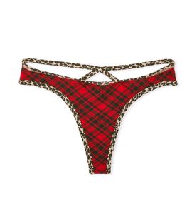 Stretch Cotton Strappy Thong