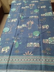 Beautiful Teal Elephant Print Suit