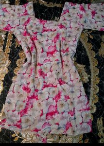 pinterest kurti /Floral Print Corset back