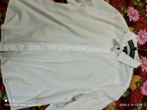 Classic White Button-Up Shirt