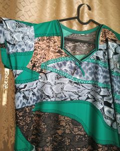 Jersey Printed Nighty.