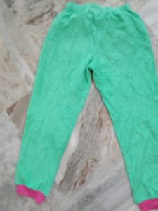 Green Pajama Pants with Cute Penguin