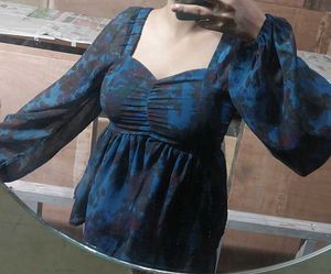 Boho Floral Print Top