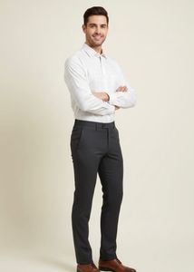 MEN WHITE CHECK FULL SLEEVES FORMAL SHIRT