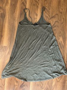 Olive Green Slip Dress
