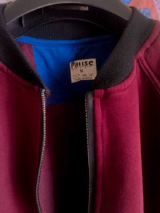 Burgundy Bomber Jacket