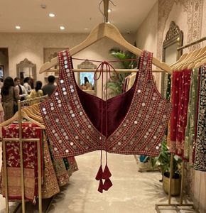 Stunning Red Embellished Choli