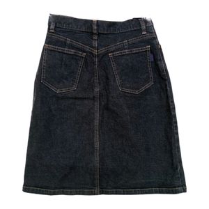 Black Denim Mini Skirt
