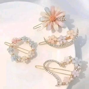 Cute Floral Hair Clip Set