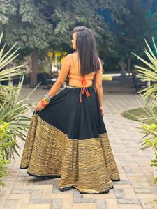 Black Stylish Ethnic Lehenga Choli Set
