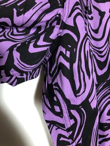 Lavender Printed Flared Jeans(Women’s)