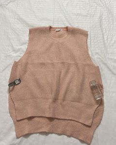 Pink Knit Vest