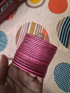 Sparkly Pink Bangles